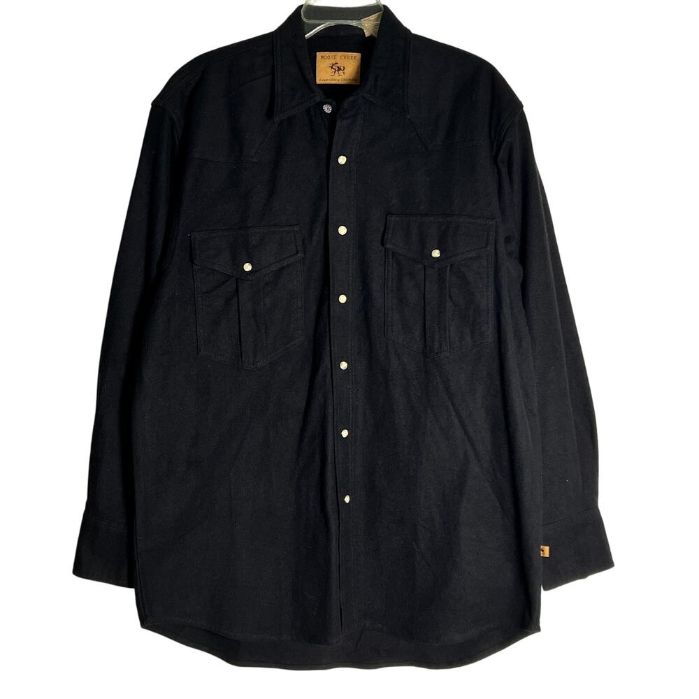 Men's Black Casual Button Down Shirt